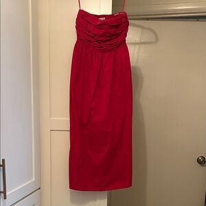 Abercrombie & Fitch Magenta Midi Dress